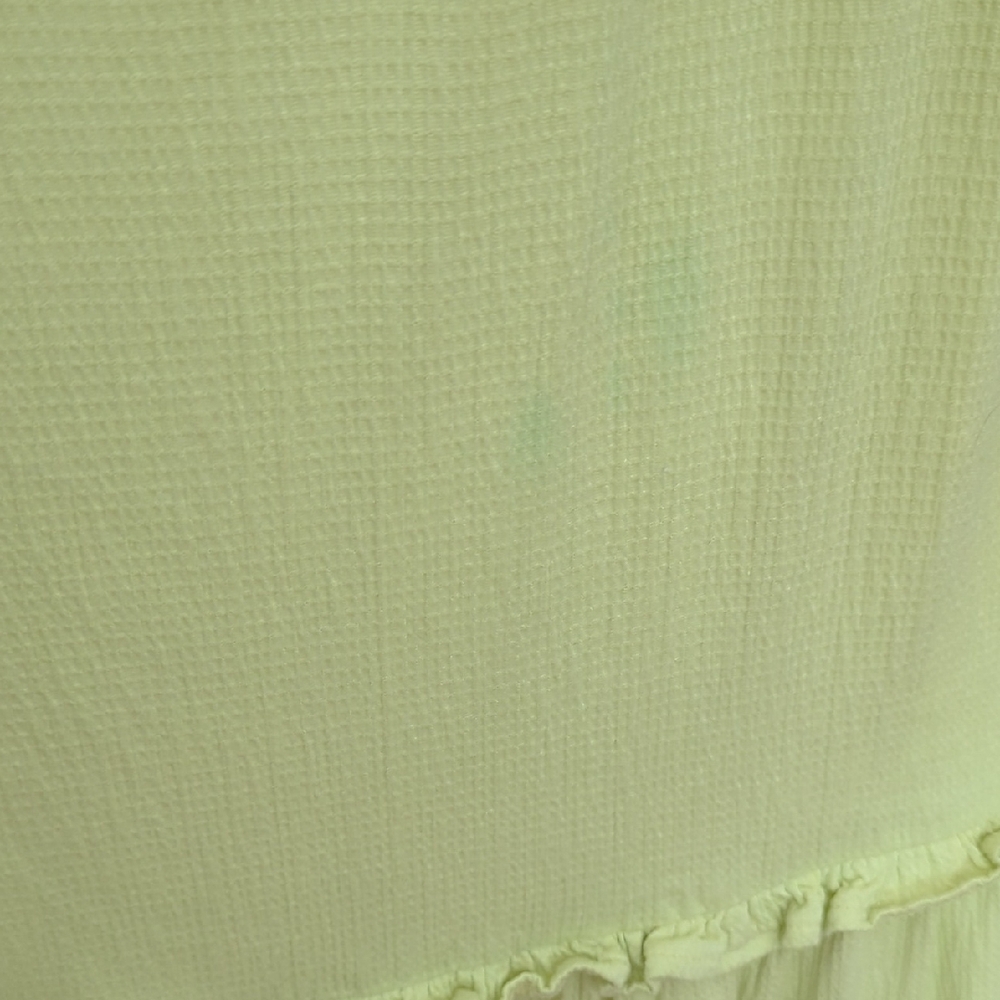 Green Sleeveless Ruffle Dress - Picture 4 of 4